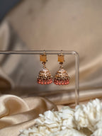 Zeenat jhumki khass collection-gold and brown