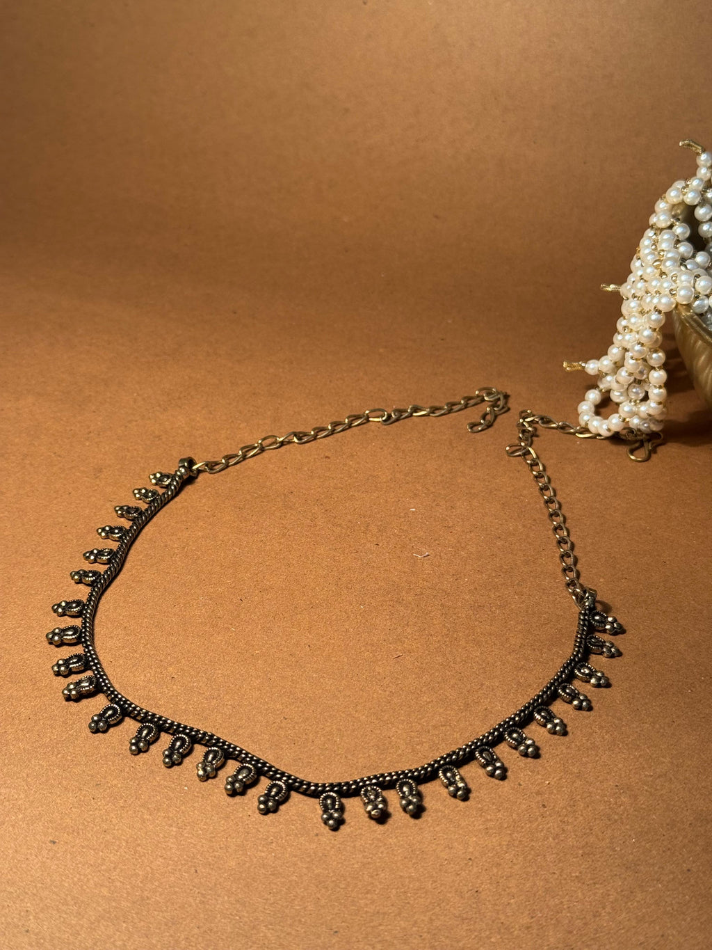 Oxidized Necklace Pineapple - Gold