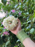 Raindrop bangle (6) green
