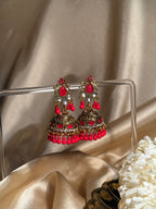 Nani ki jhumkiyan khass collection-gold and red