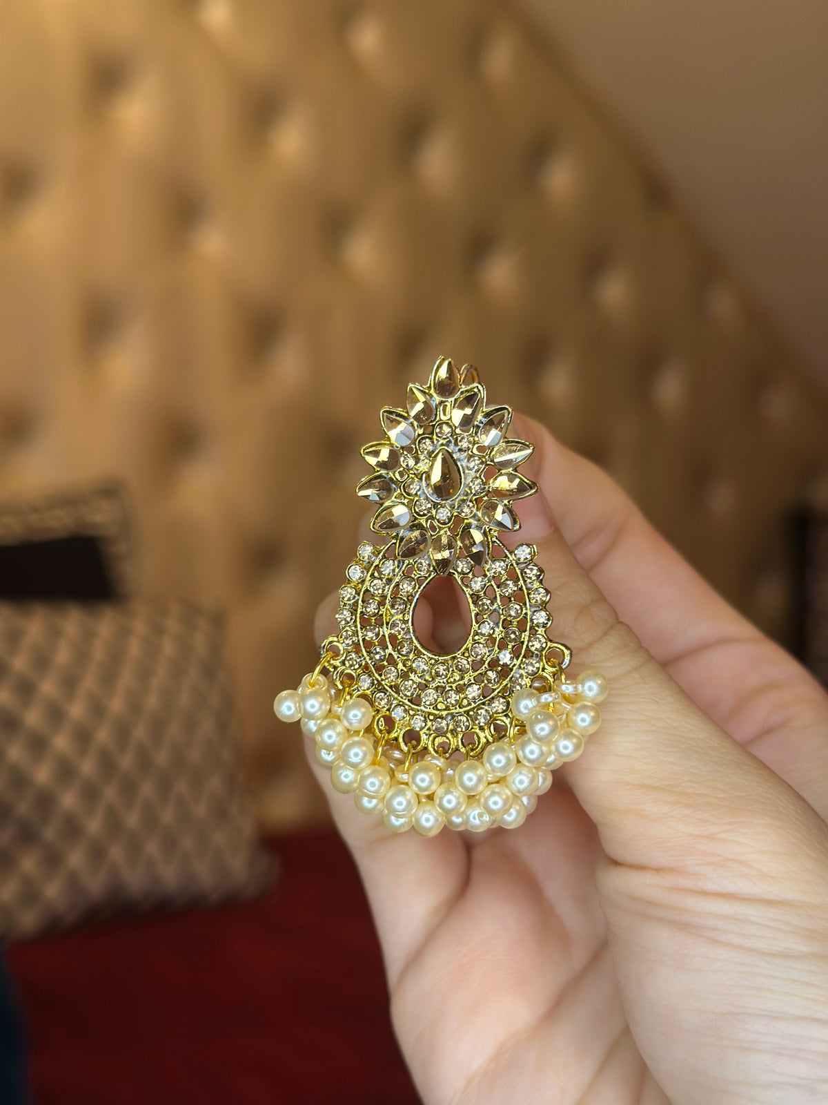 Earring pineapple Antique gold