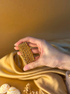 Dotted bangle 12 pcs - brown