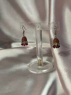 Maroon Jali jhumki - rozana