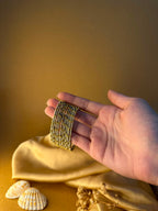 Dotted bangle 12 pcs - grey