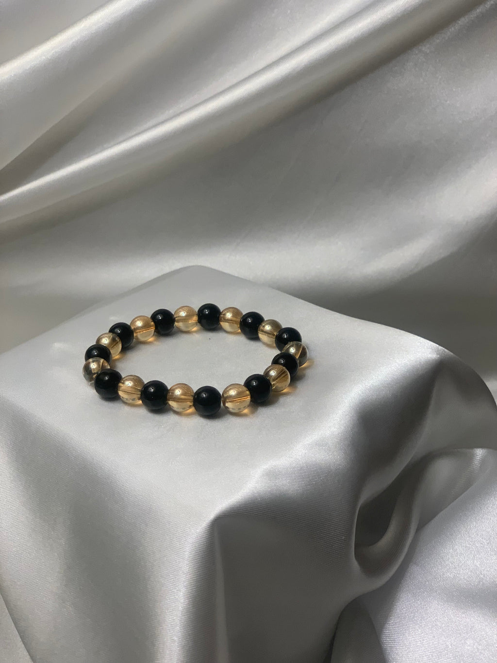 Pearl bracelet - Black and Gold