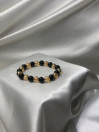 Pearl bracelet - Black and Gold