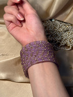 Gem bangles purple