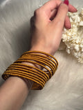 thread bangles gold