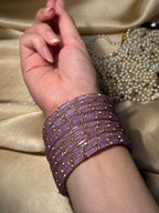 Gem bangles purple