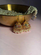 Meena karri antique Earrings - Multicolor Holographic