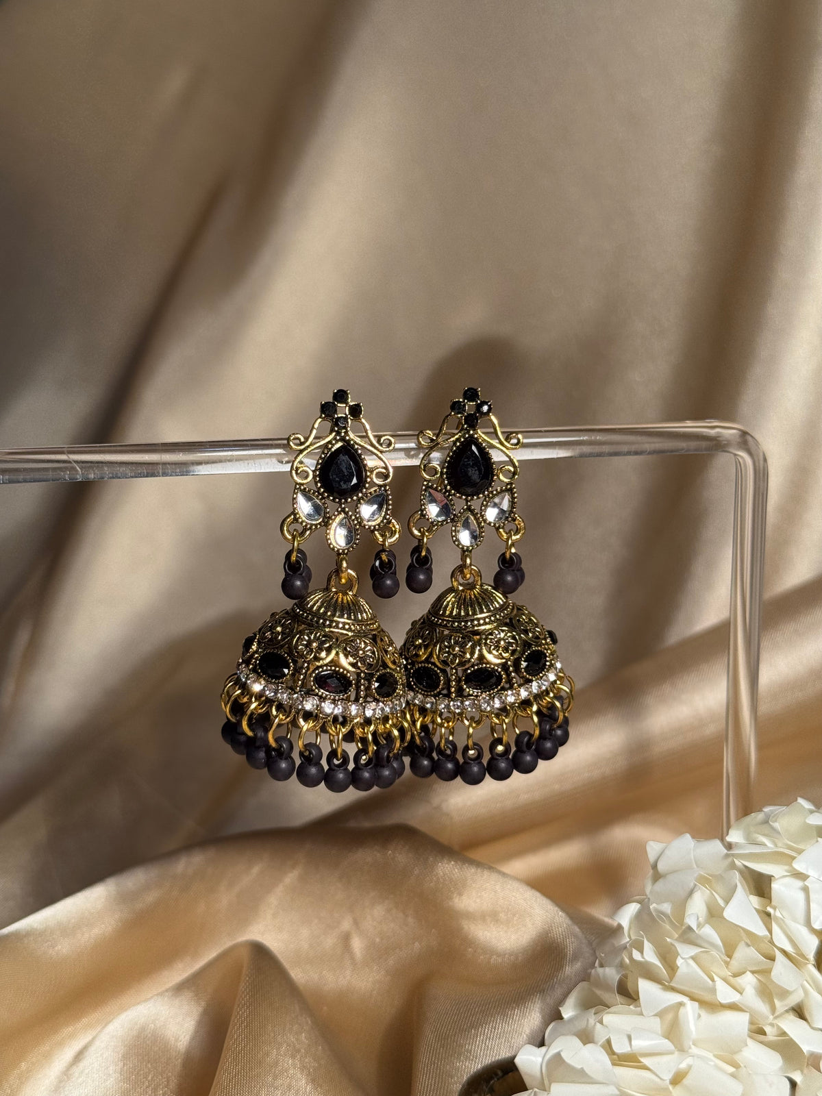 Nani ki jhumkiyan khass collection-gold and black