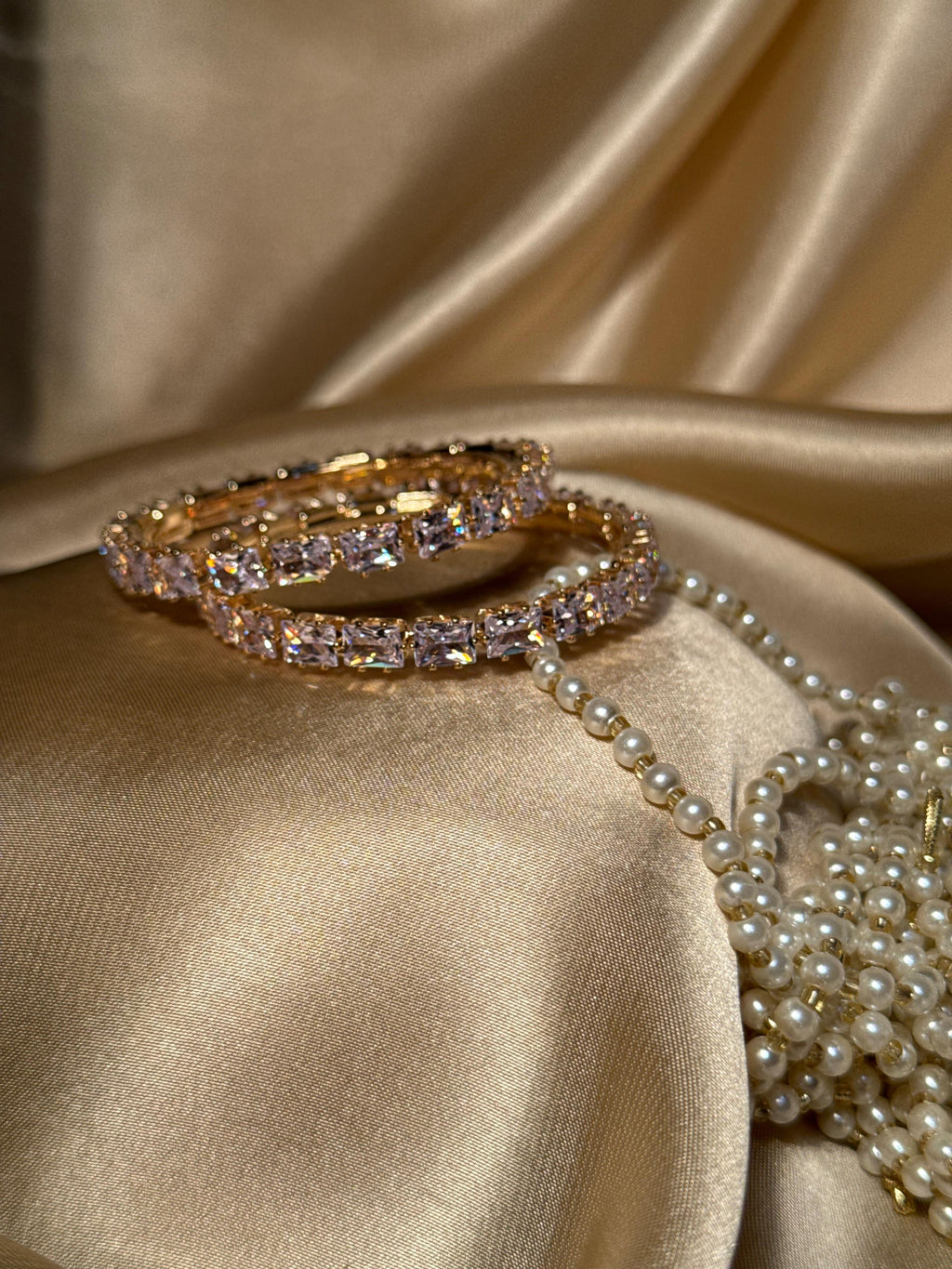 Prism bangles Gold - White  (kids collection)