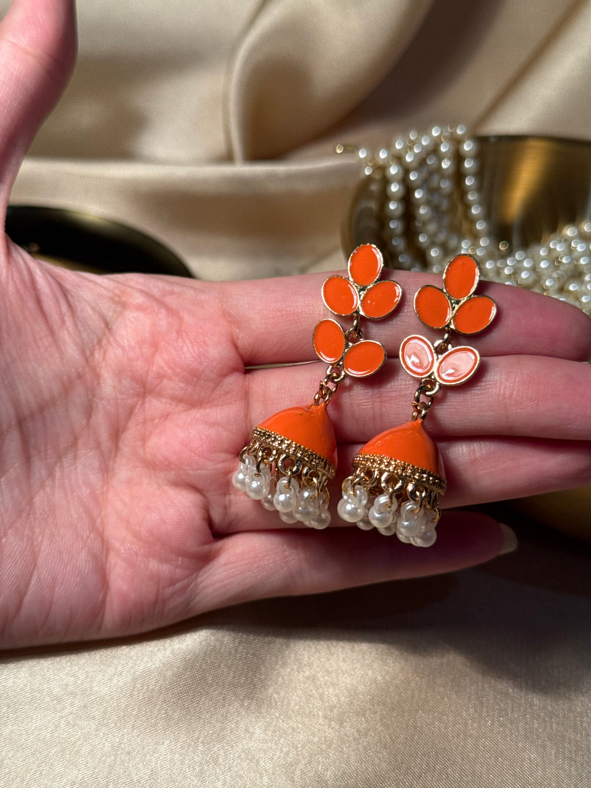 Booti Jhumki - orange