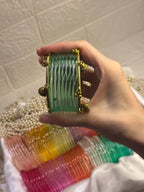 Jelly and ghungroo (Green and Gold)