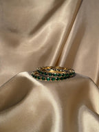 Glimmer bangles Gold - Green (kids collection)