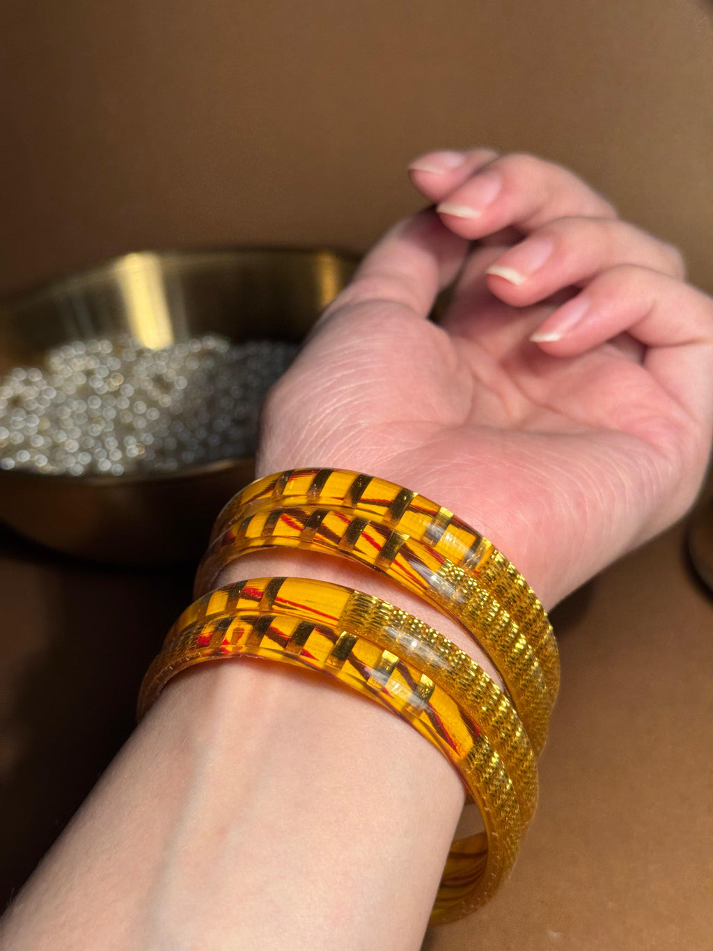 Sunshine Gulnaz bangle - Black n Red