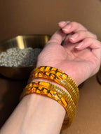 Sunshine Gulnaz bangle - Black n Red