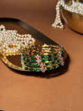 Noor bangles Gold - Dark Green (kids collection)