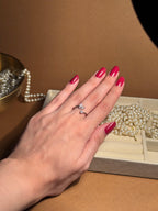 Butterfly silver ring