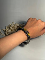 Silver Cuff (bracelet) - Yellow