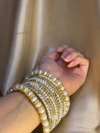 Moti Rani bangles - Grey
