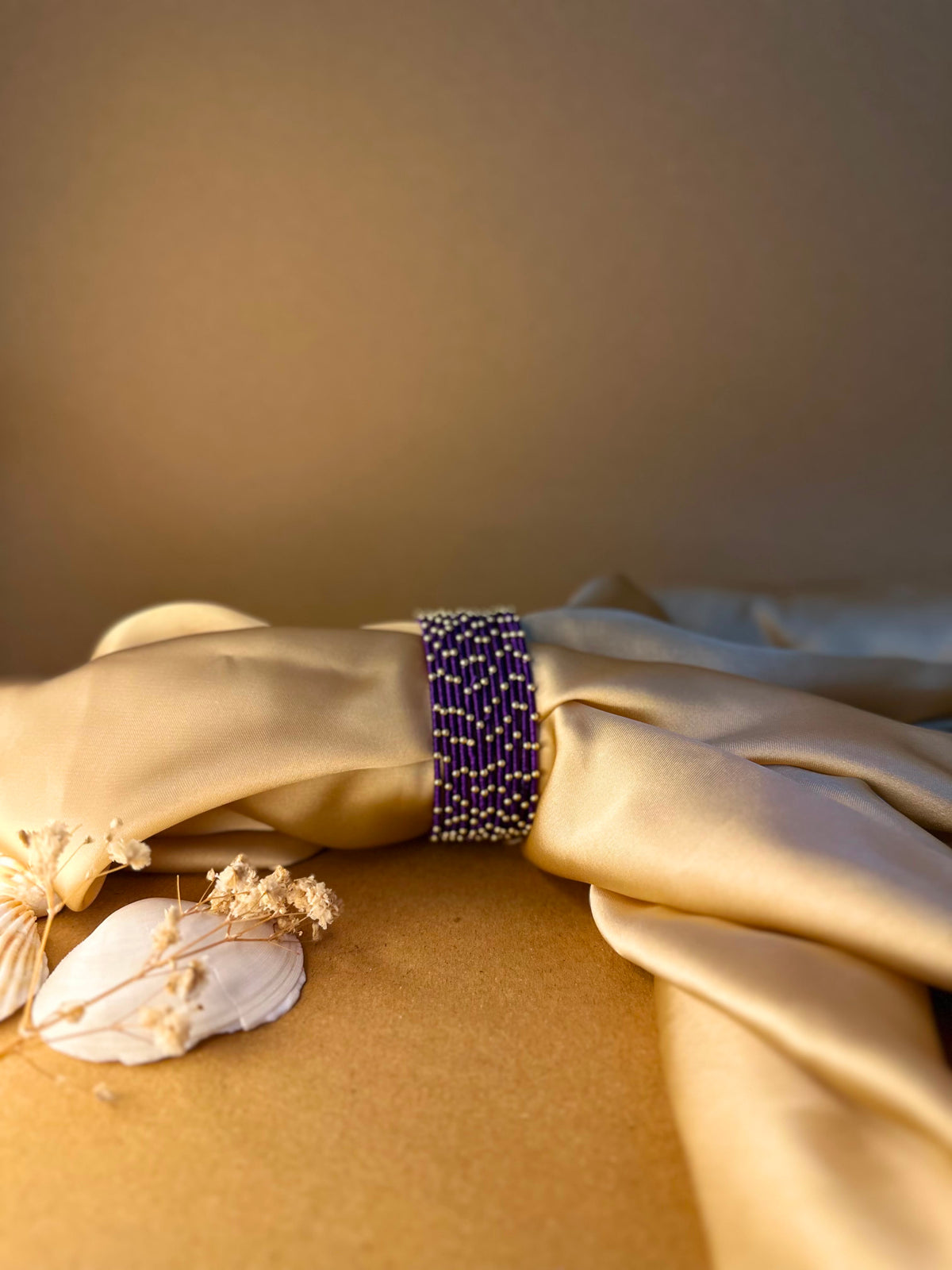Dotted bangle 12 pcs - dark purple