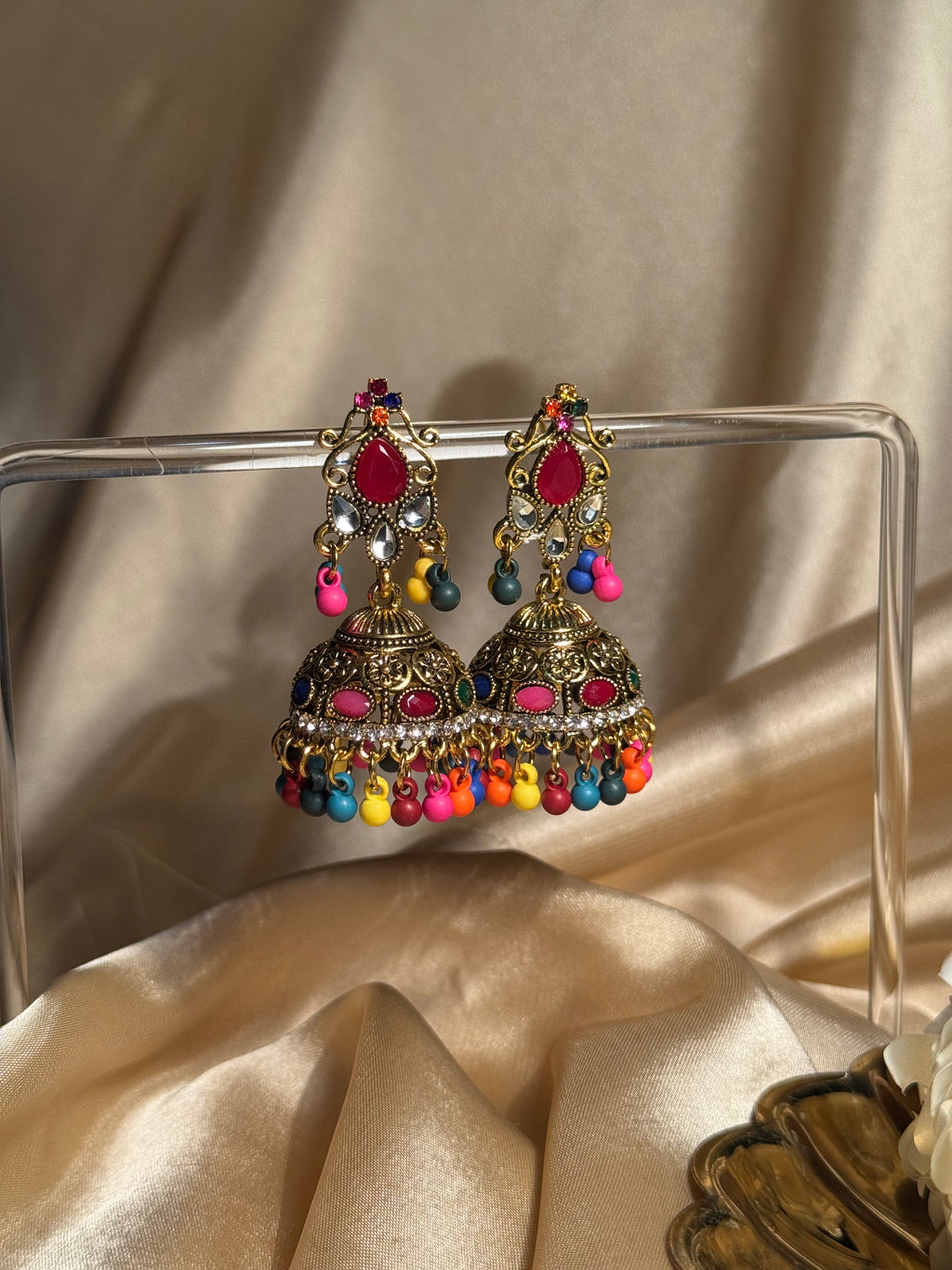 Nani ki jhumkiyan khass collection-gold and multi