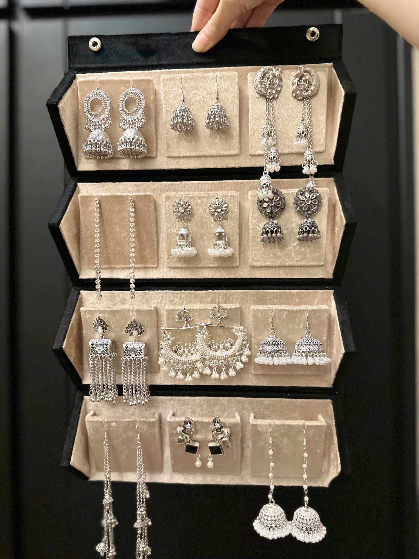 Silver Jhumka box