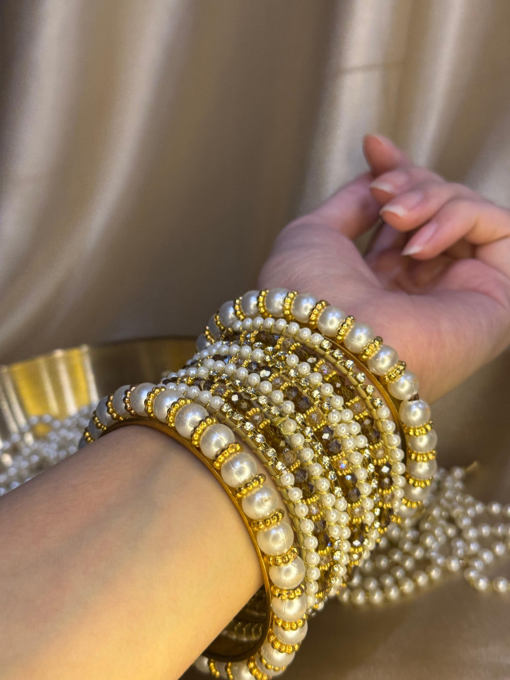 Moti Rani bangles - Brown