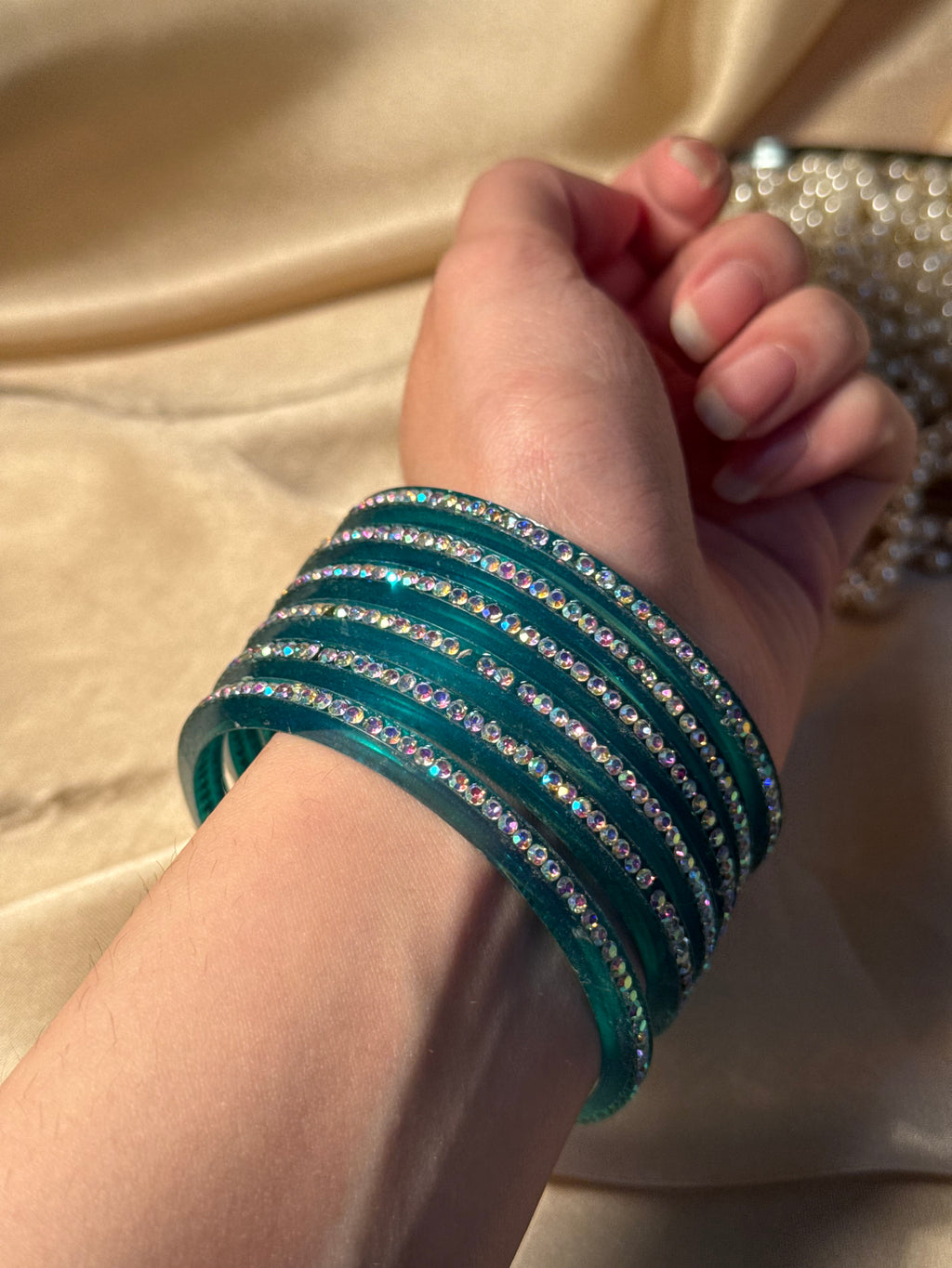 Sparkle bangle-turquoise