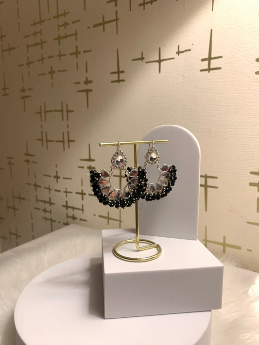 Shahi kundan Bali - Black.