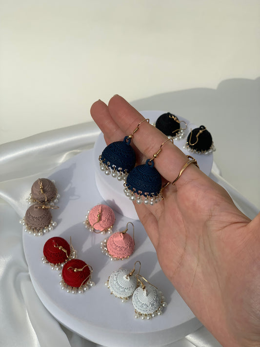 Nehal - mini jhumki blue.