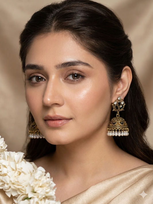 Aneela 3.0 khass collection-gold and white