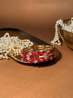 Noor bangles Gold - Red (kids collection)