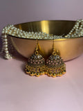 Meena karri antique Earrings - Light Pink