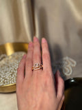 Square Gem Ring Gold