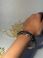 Silver Cuff (bracelet) - Green