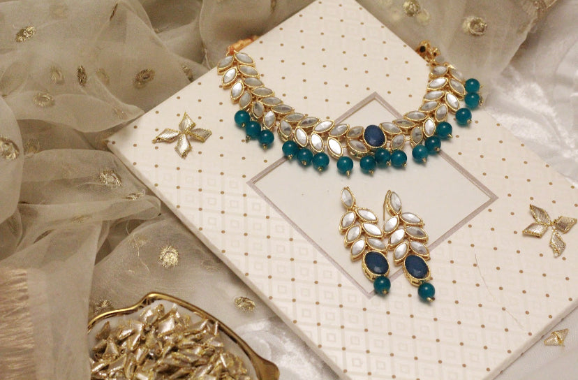 CD-21 sheesha Kundan - Blue