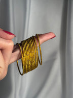 Glitter bangles yellow - (kids collection)