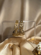 Dadi ki antique jhumkiyan khass collection- grey and gold