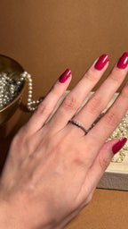 3 Dotted Silver Ring