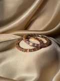Prism bangles Gold - Pink & White  (kids collection)