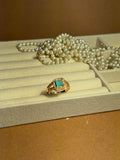 Gem Ring Gold - Turquoise