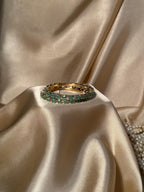 Glimmer bangles Gold - Light Green (kids collection)
