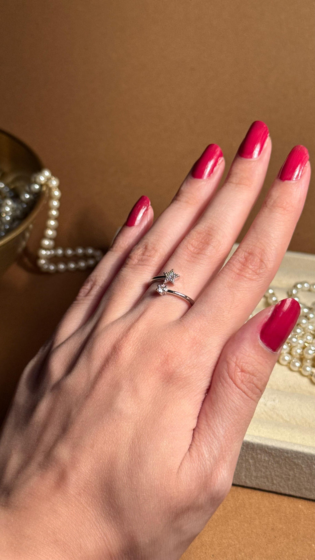 Starlet silver ring
