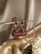 Nani ki jhumkiyan khass collection-gold and maroon