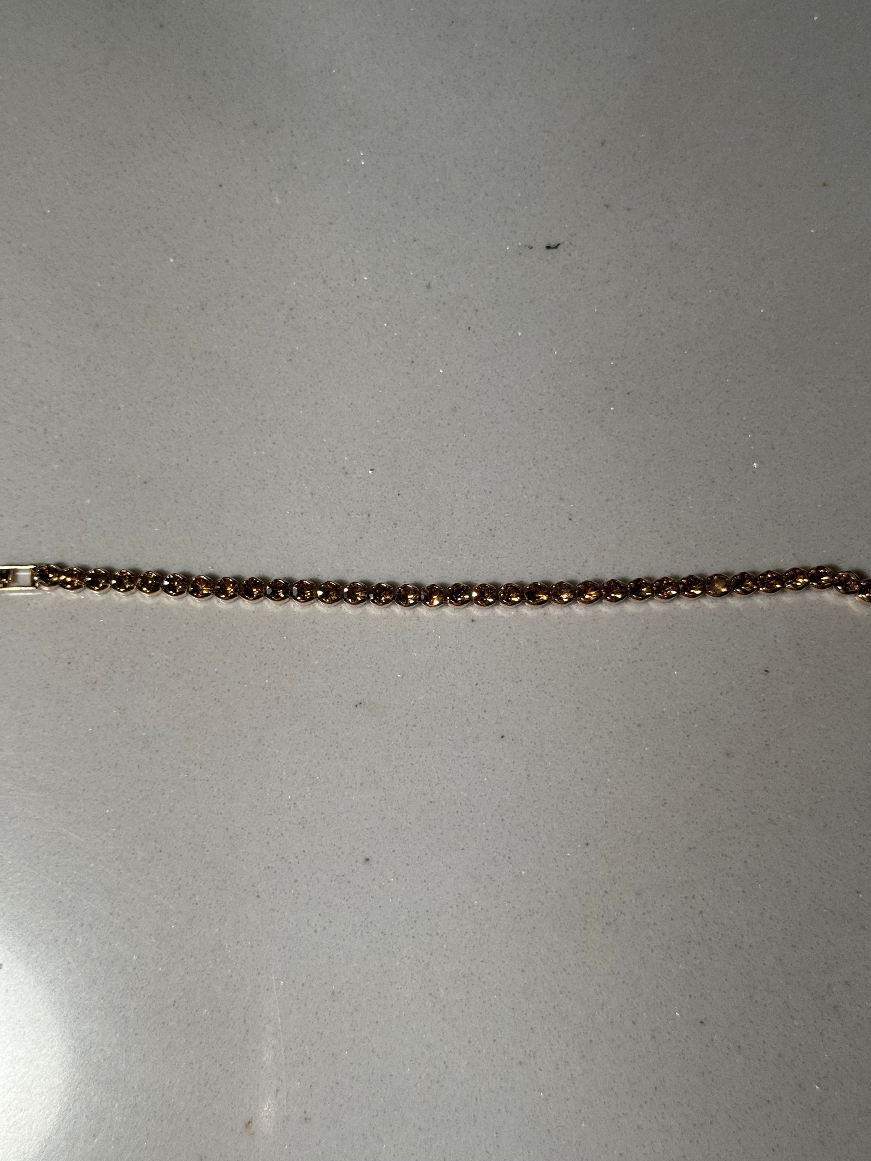 Beaded Prism bracelet-copper and gold(Mahnoorbano)