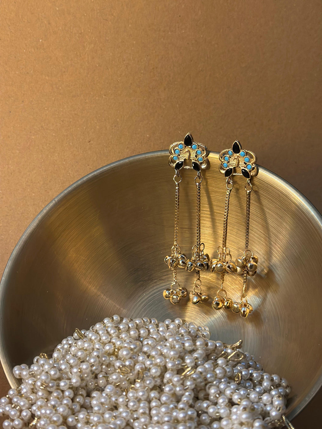 Patang (Gold sky blue and black)