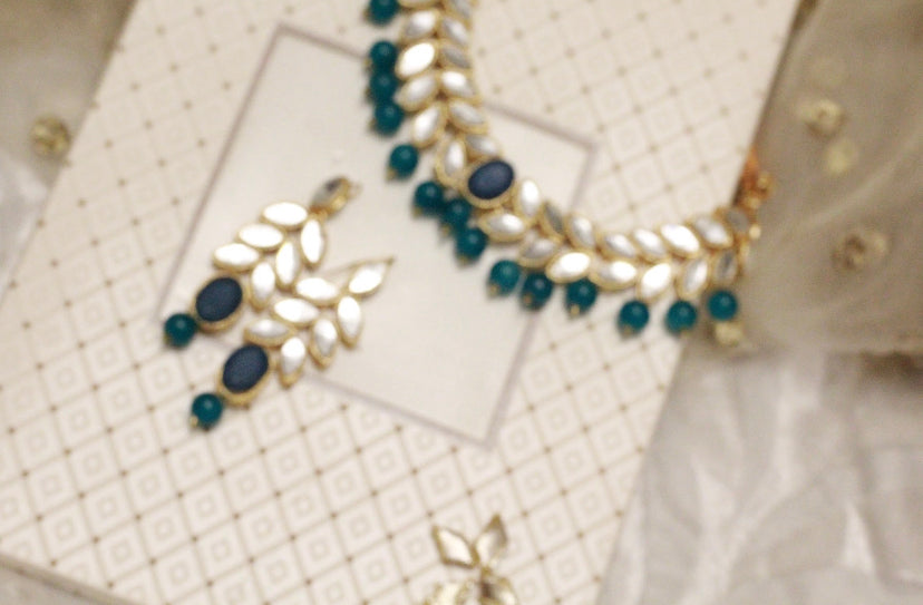 CD-21 sheesha Kundan - Blue