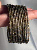 Glitter bangles grey - (kids collection)